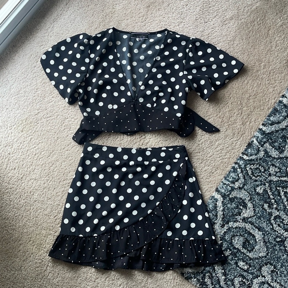 Women’s Blue Blush Skirt and Top Set